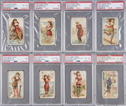 1889 N232 Kinney Bros. "Surf Beauties" Complete Set (50) – #4 on the PSA Set Registry!